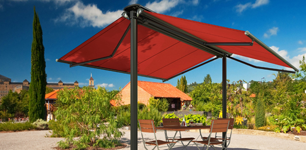 Free Standing Double Sided Awning – Acrylic